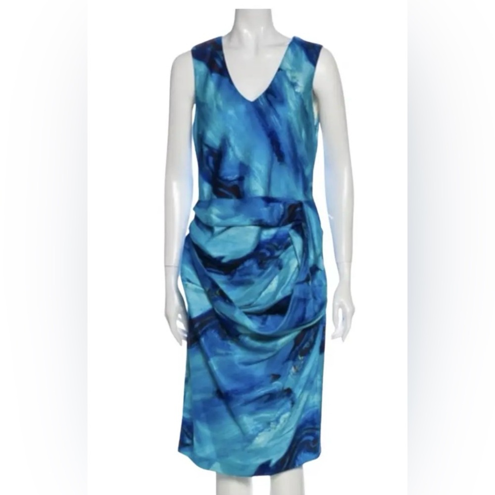VERA WANG DESIGNER size 12 stylish new with tags blue ocean color